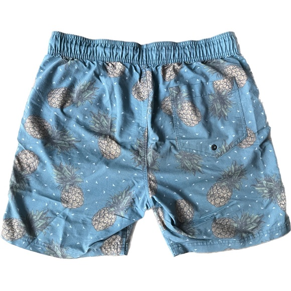 Campus Crew Drawstring Pineapple Swim Shorts - Picture 2 of 2